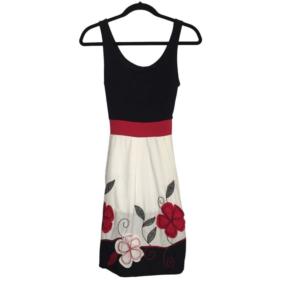 Ruby Rox Black Red Flower Size Girl's 7